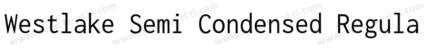 Westlake Semi Condensed Regular字体转换